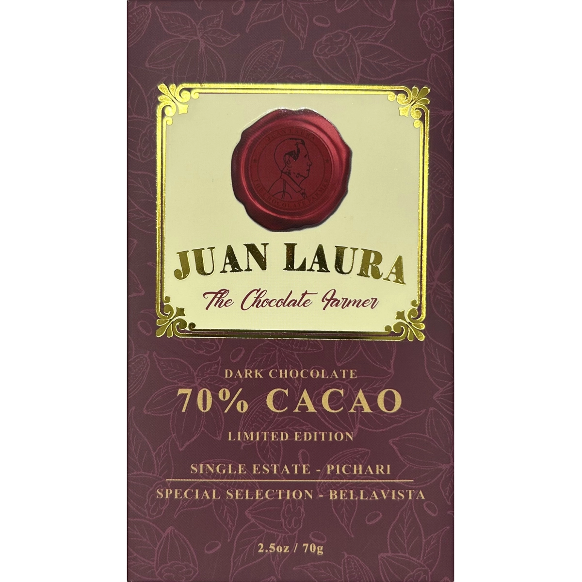 Peru JUAN LAURA Bellavista Schokolade mit sortenreinem Kakao aus Pichari Alta