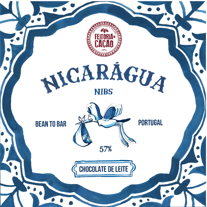 FEITORIA DO CACAO | Milchschokolade »Nicaragua & Nibs« 57% | 50g MHD 30.11.2022