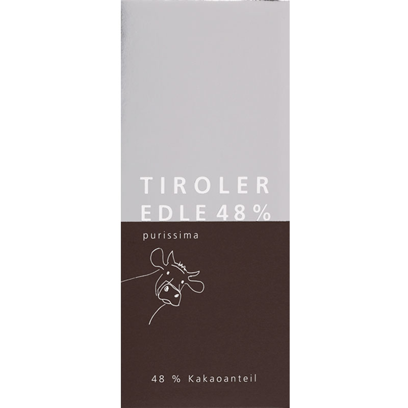TIROLER EDLE | Milchschokolade »purissima« 48% |  50g