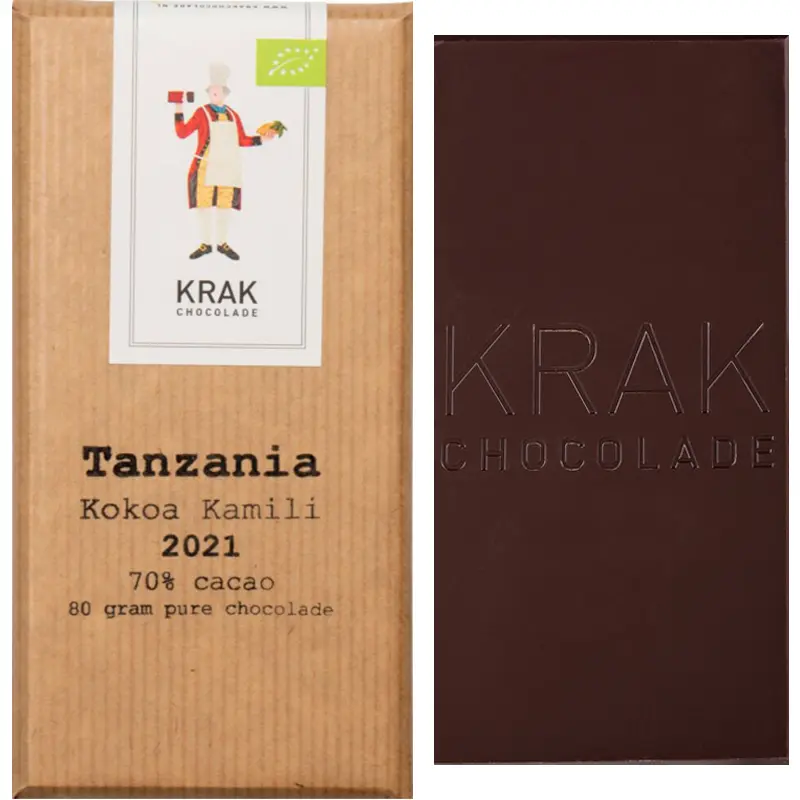 Schokolade Tanzania Kokoa Kamili von Krak Chocolate