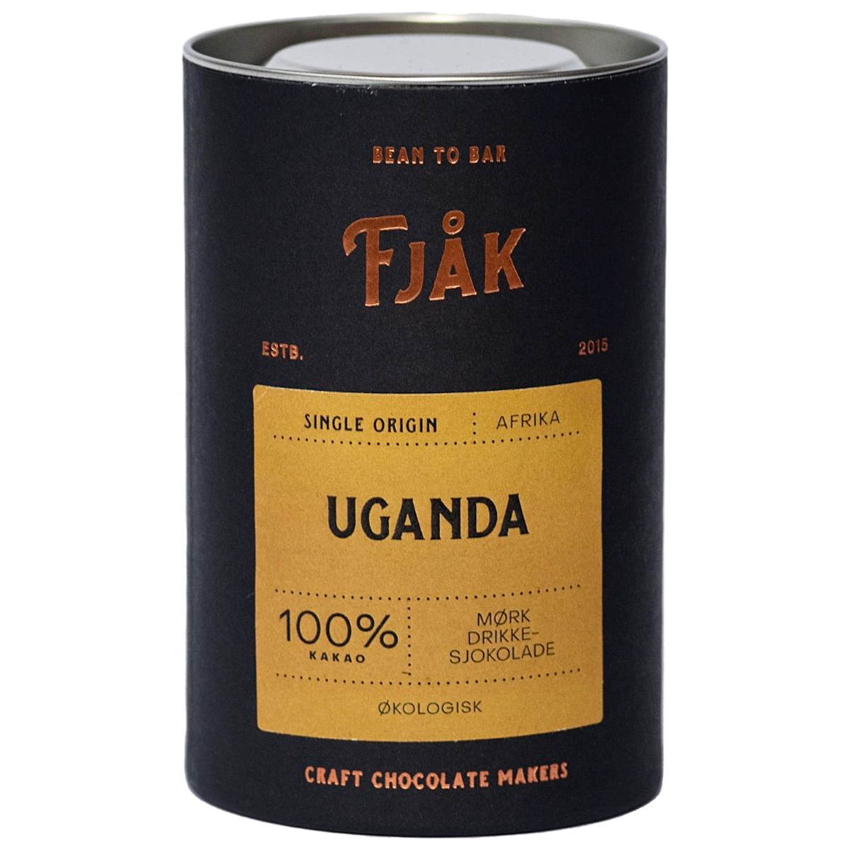FJAK Chocolate | Trinkschokolade Uganda »Semuliki Forest« 100% | BIO | 220g