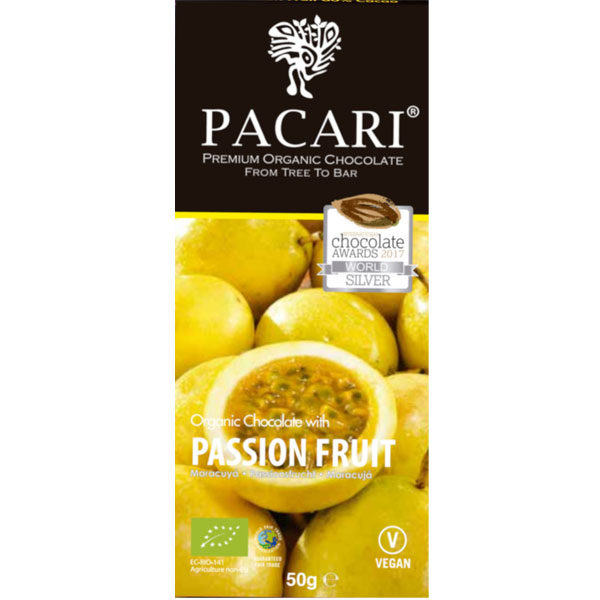 PACARI | Dunkle Schokolade »Passion Fruit« Ecuador 60% | BIO | 50g