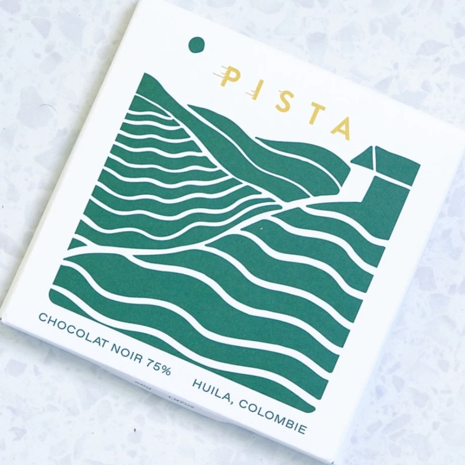 Pista dunkle Schokolade Huila Kolumbien von Allo Simonne