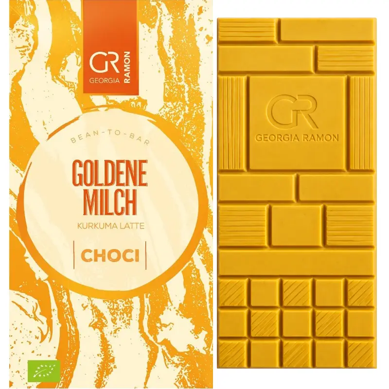 Georgia Ramon Golden Milch cremige Choci mit 7,5 % Kurkuma Ingwer und Zimt