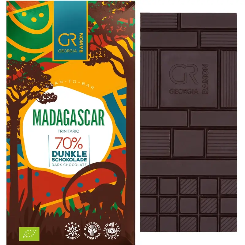 Georgia Ramon Madagascar 70 % Single-Origin-Schokolade aus dem Sambirano-Tal