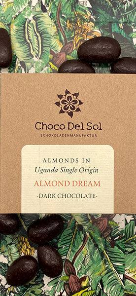 CHOCO DEL SOL | Schokoladendragees Mandeln & Schokolade »Almond Dream« 78% | BIO | 100g