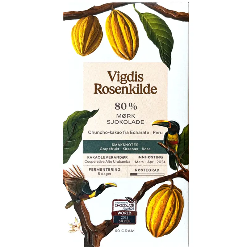 Dunkle 80% Schokolade von Vigdis Rosenkilde