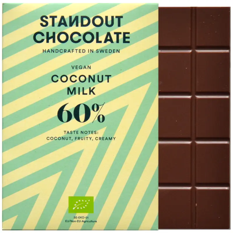 Vegane Coconutmilk Schokolade von Standout Chocolate