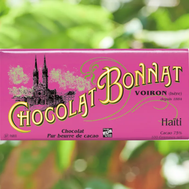 Dunkle Schokolade mit Kakao aus Haiti von Bonnat Frankreich