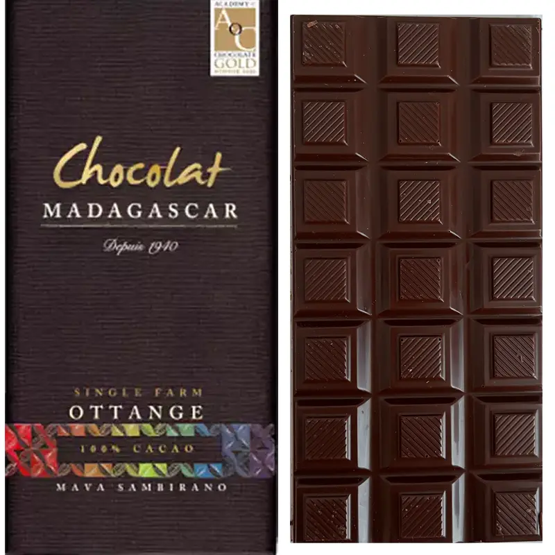 Schokolade 100% Kakaomasse Ottange von Chocolate Madagascar