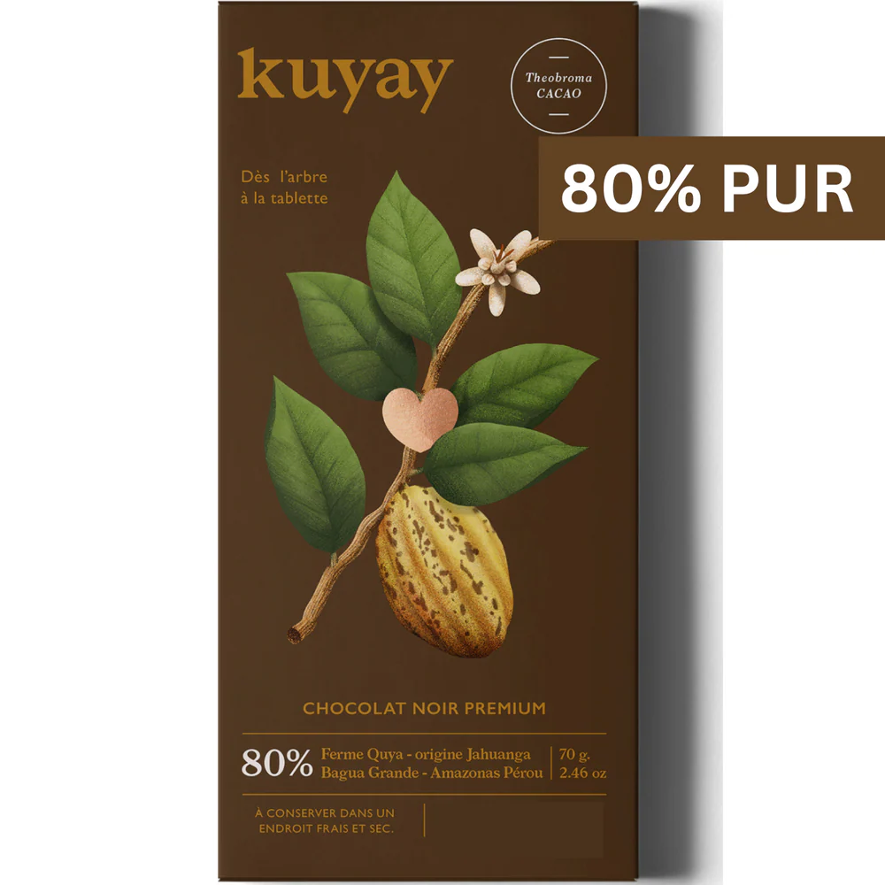 Peru Amazonas KUYAY Jahuanga Schokolade mit Trinitario-Kakao 80%