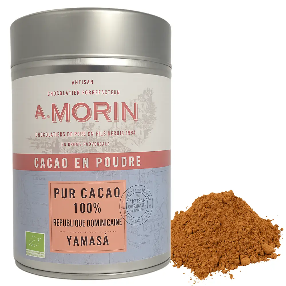 A. MORIN | Kakaopulver Pur Cacao »Republique Dominicaine – Yamasa« 100% | BIO | 200g Pures Kakaopulver 100% Yamasa von A.Morin Frankreich
