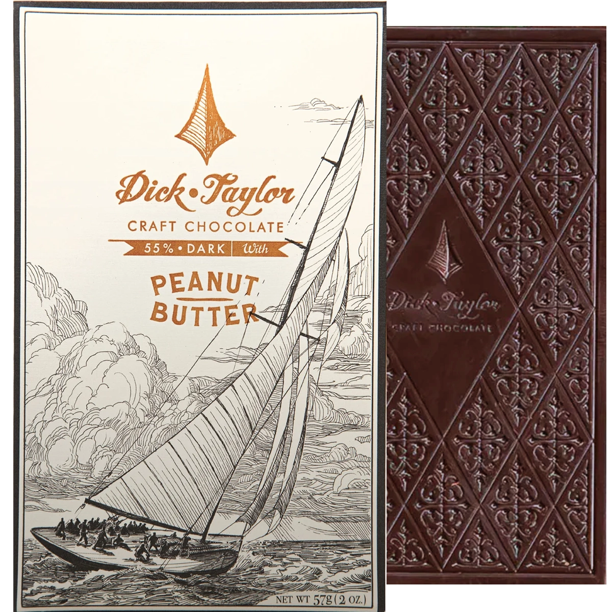 Bean-to-Bar Schokolade Dick Taylor Peanut Butter 55 % aus Kalifornien
