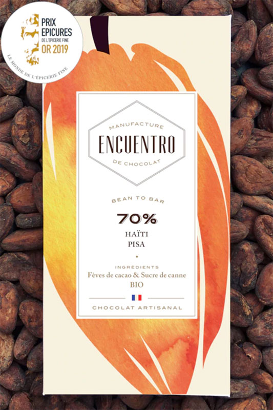 ENCUENTRO | Dunkle Schokolade »Haiti - Pisa« 70% | BIO | 75g MHD 01.01.2024