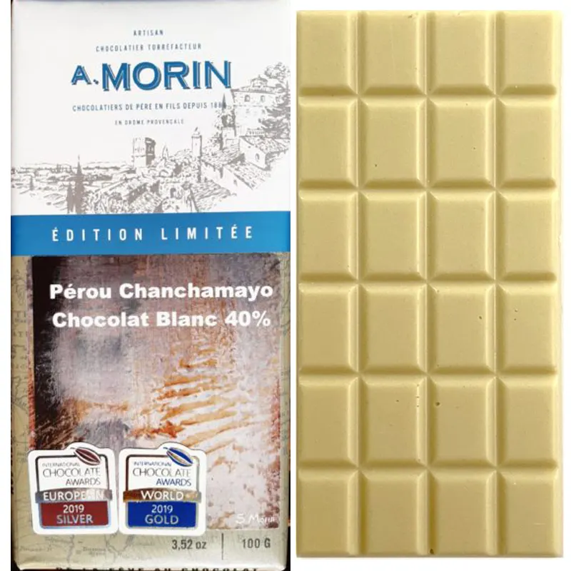 Weiße Schokolade von A. Morin Frankreich Prämiert