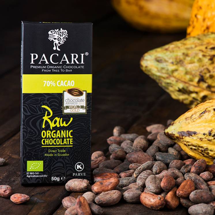 PACARI | Dunkle Schokolade »RAW-Chocolate« Ecuador 70% | BIO | 50g