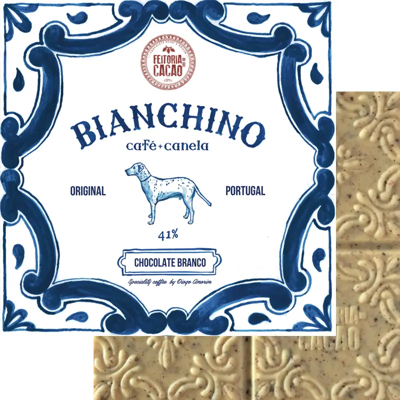 FEITORIA DO CACAO | Weiße Schokolade »Brianchino Coffee & Cinnamon« 41% | 50g Schokolade Biancino cafe von Feitoria do Cacao Portugal
