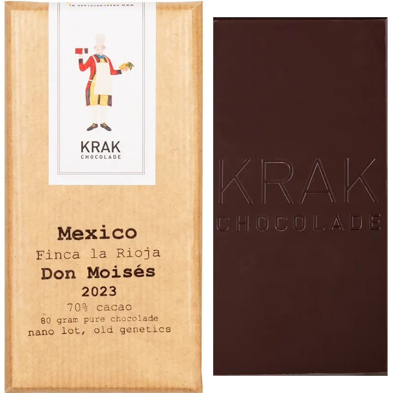KRAK Chocolade | Dunkle Schokolade Mexico »Don Moisés« 70% | 80g