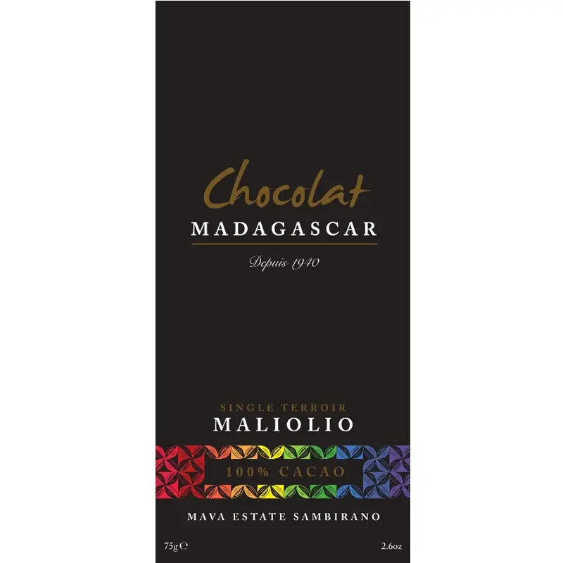 Maliolio 100% Schokolade Kakaomasse von Chocolate Madgascar