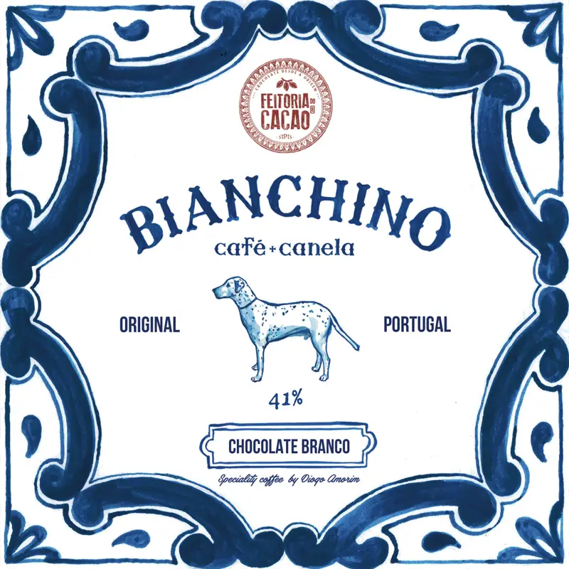 Biancino Weiße Kaffeeschokolade aus Portugal feitoria do Cacao