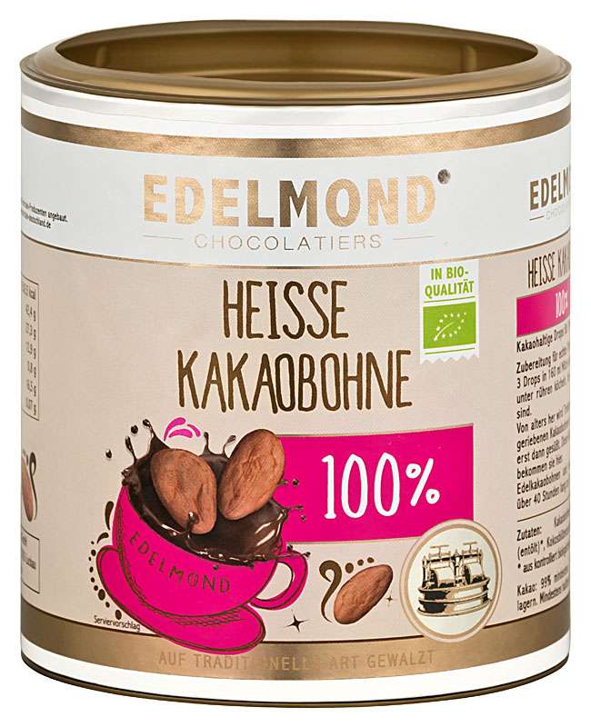 EDELMOND  »Heisse Kakaobohne« Trinkschokolade 100% | BIO | 250g