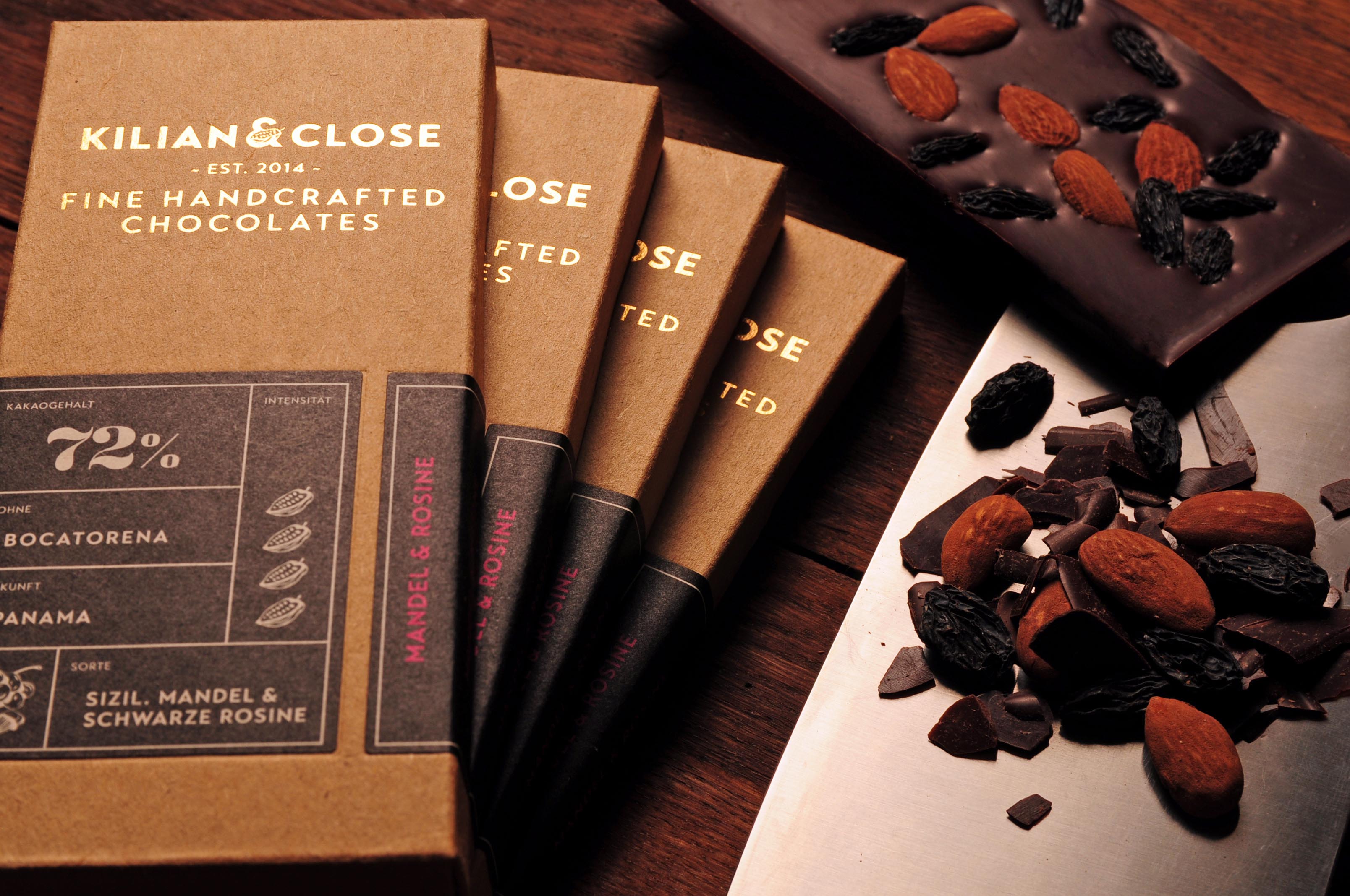KILIAN & CLOSE | Dunkle Schokolade »Ecuador | Arriba« 76% | BIO | 80g