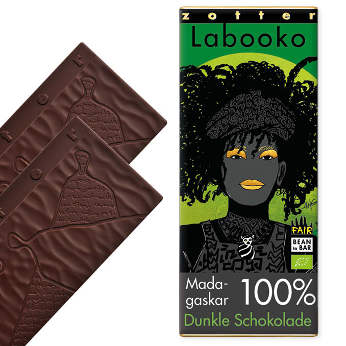 ZOTTER Schokoladen | »Labooko« Madagaskar Kakaomasse 100% | BIO | 70g