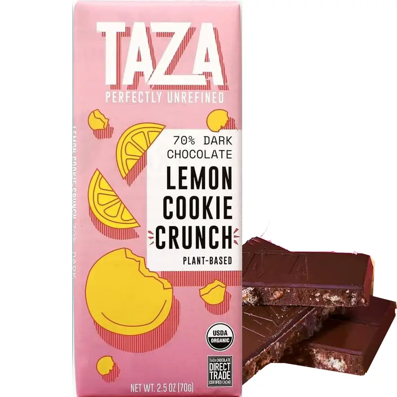 Lemon Cookie Crunch Schokolade von Taza