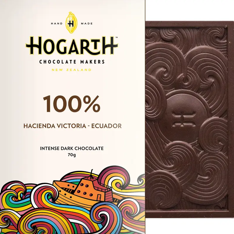 100% Kakaomasse Ecuador Schokolade von Hogarth Chocolate Neuseeland