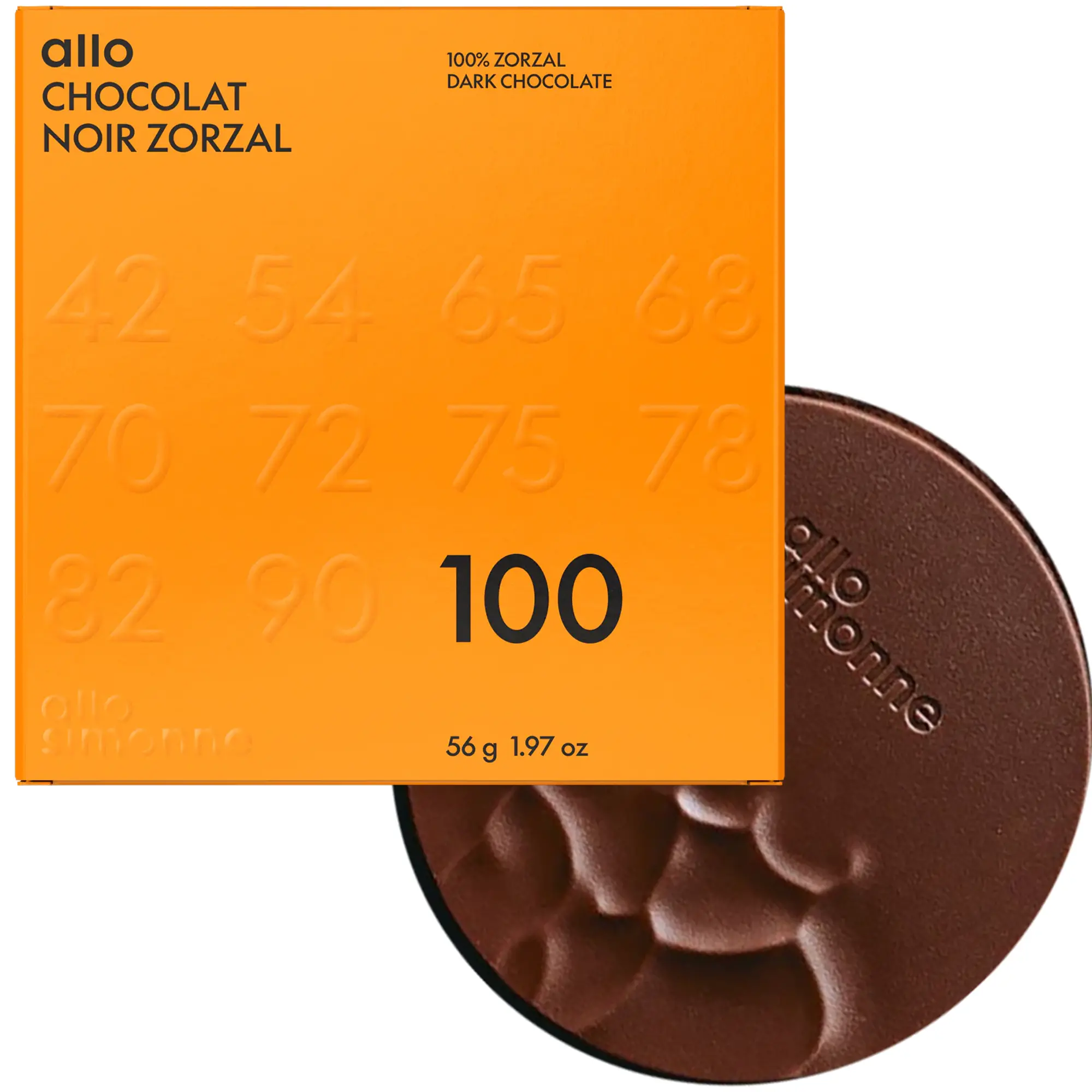 ALLO SIMONNE Schokoladen | Kakaomasse »Noir Zorzal« 100% | 56g 100% Kakao Zorzal von Allo Simonne Schokoladen Kanada