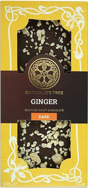 Dunkle Schokolade mit Ingwer von Chocolate Tree 