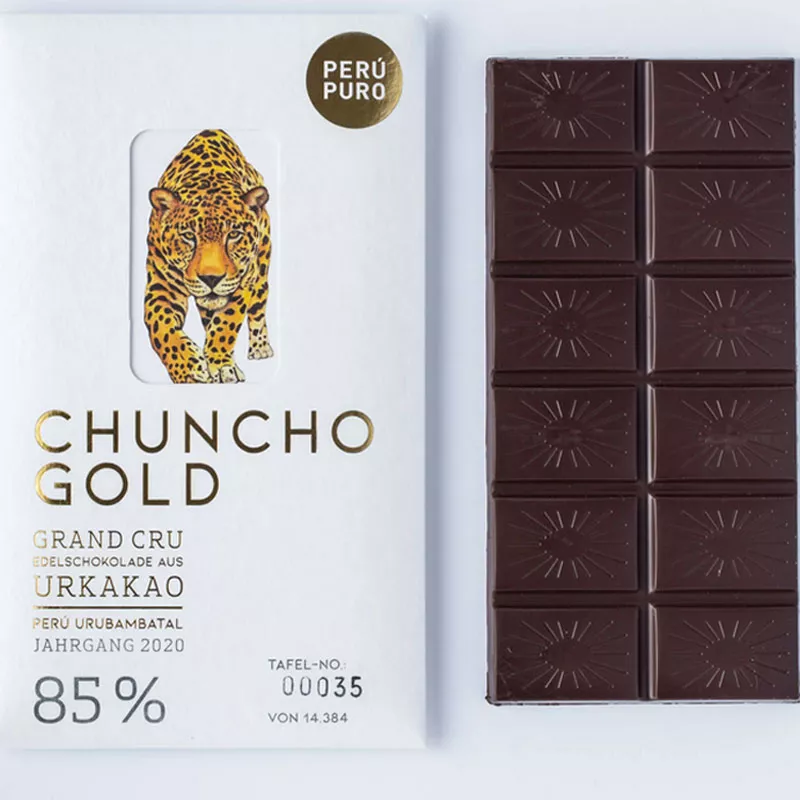 PERÙ PURO | Schokolade »Chuncho Gold« 85% Kako 85% Schokoalde von Peru Puro Chuncho Gold
