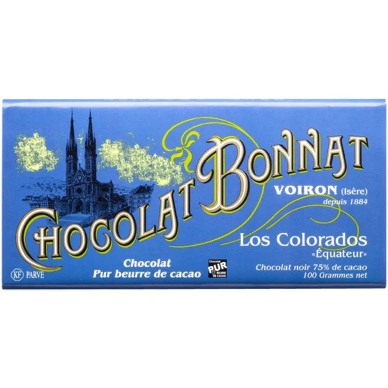 Französische Bonnat Schokolade Los Colorados  mit 75% Kakaogehalt