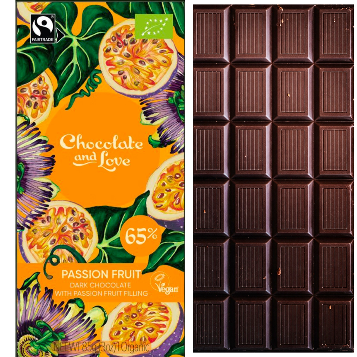 Schokolade mit Passionsfrucht von Chocolate & Love