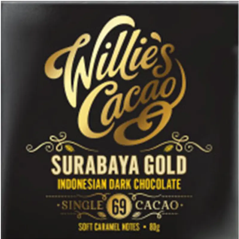 Surabaya Gold Schokolade Indonesien Bonnat 69 von Willies Cacao