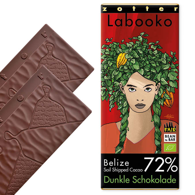 zotter-maya-100-labooko9lZqPs6BNWBw2 ZOTTER | »Labooko« Dunkle Schokolade Belize "Sail Shipped Cacao" 72% | BIO | 70g
