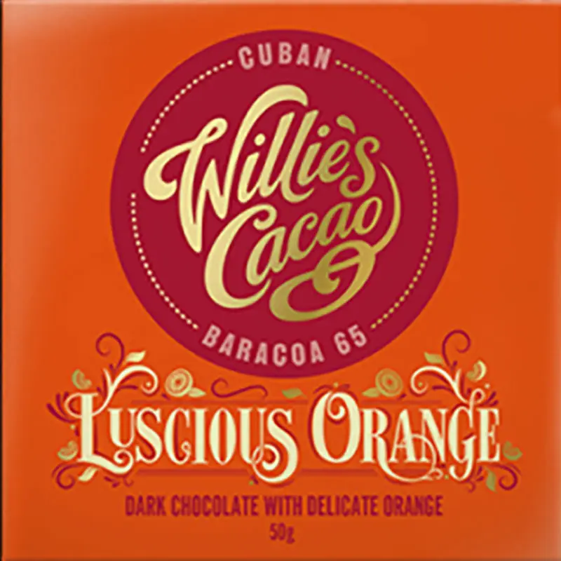 Luscious Orange Schokolade von Willies Cacao