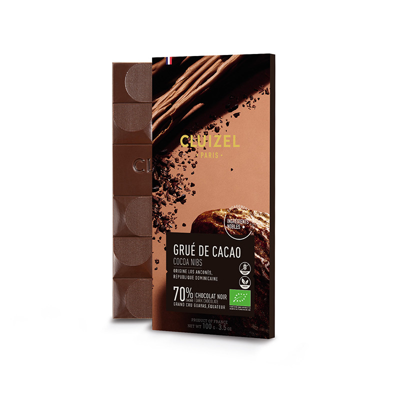 MICHEL CLUIZEL | Schokolade & Nibs »Grué de Cacao« 70% | BIO | 100g