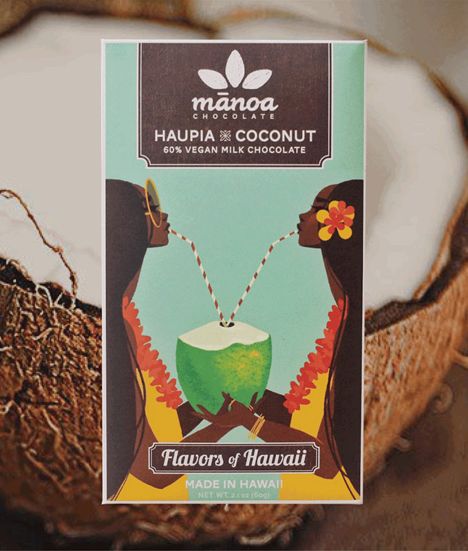 MANOA Chocolate - Flavors of Hawaii »Haupia & Coconut« Schokolade 60% | 60g