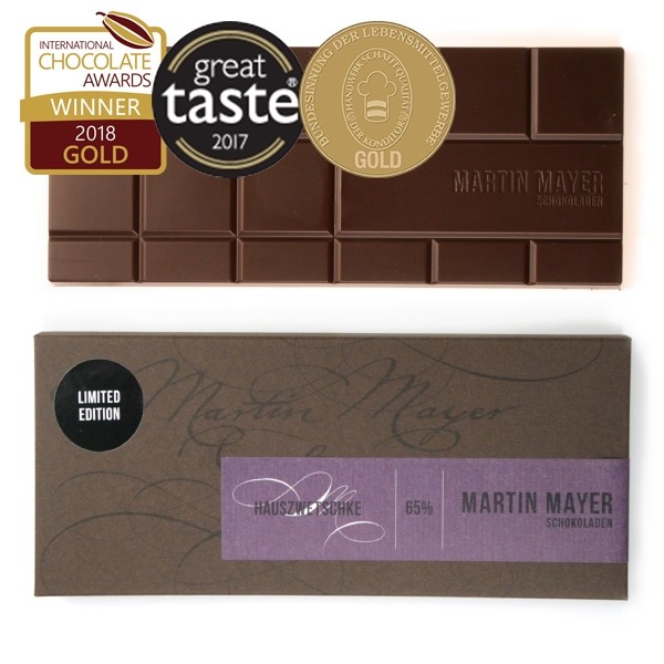 MARTIN MAYER | Gefüllte Schokolade »Hauszwetschke« 65% | 70g 