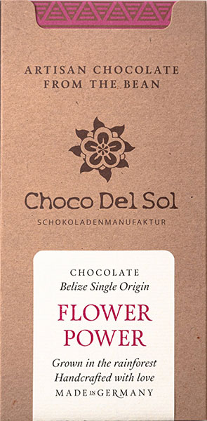 CHOCO DEL SOL | Dunkle Schokolade »Flower Power« | BIO