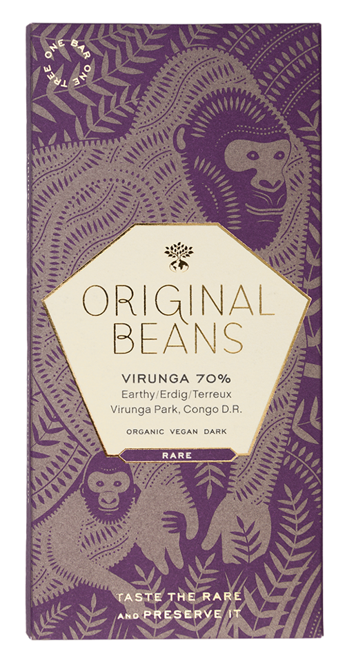 ORIGINAL BEANS | Dunkle Schokolade »Cru Virunga« Congo 70% | BIO | 70g