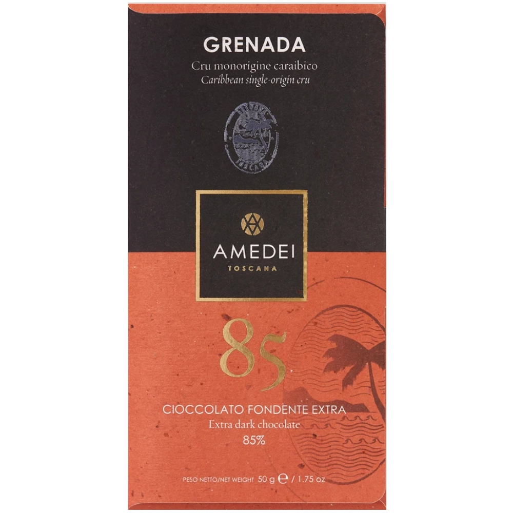 Amedei Grenada – italienische Herkunftsschokolade mit 85 % Kakao aus Grenada