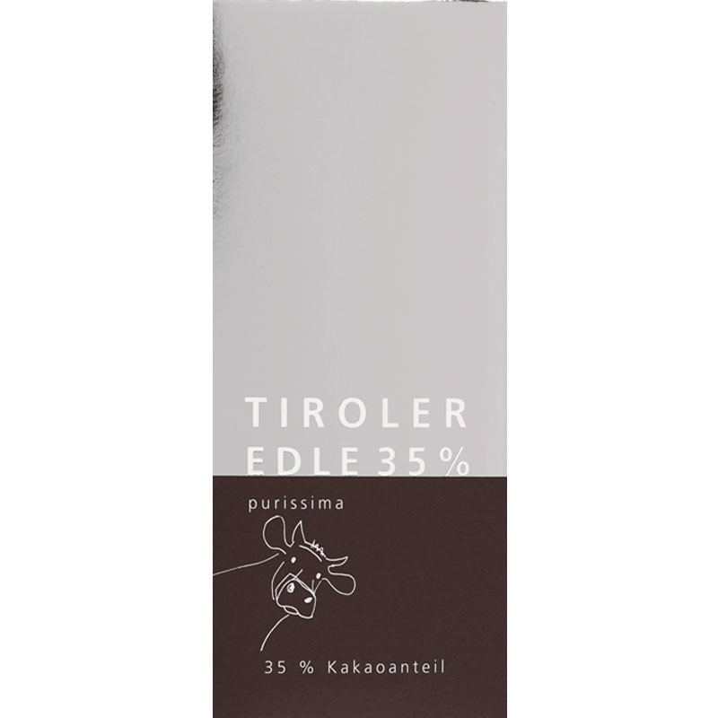 TIROLER EDLE | Milchschokolade »purissima« 35% |  50g
