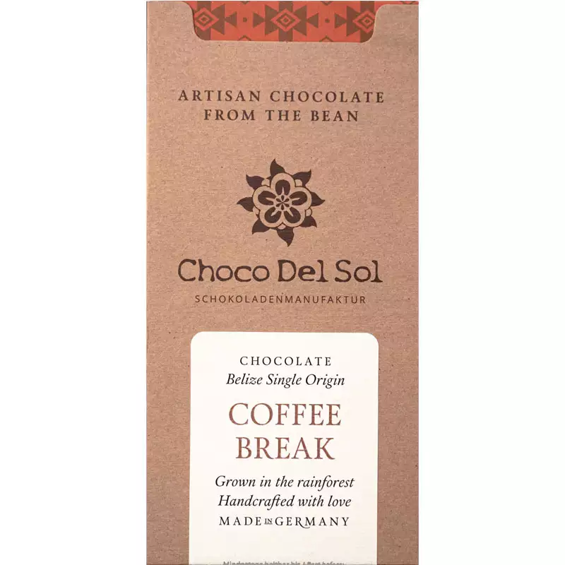 Schokolade Coffee break mit Kaffe von Choco del Sol