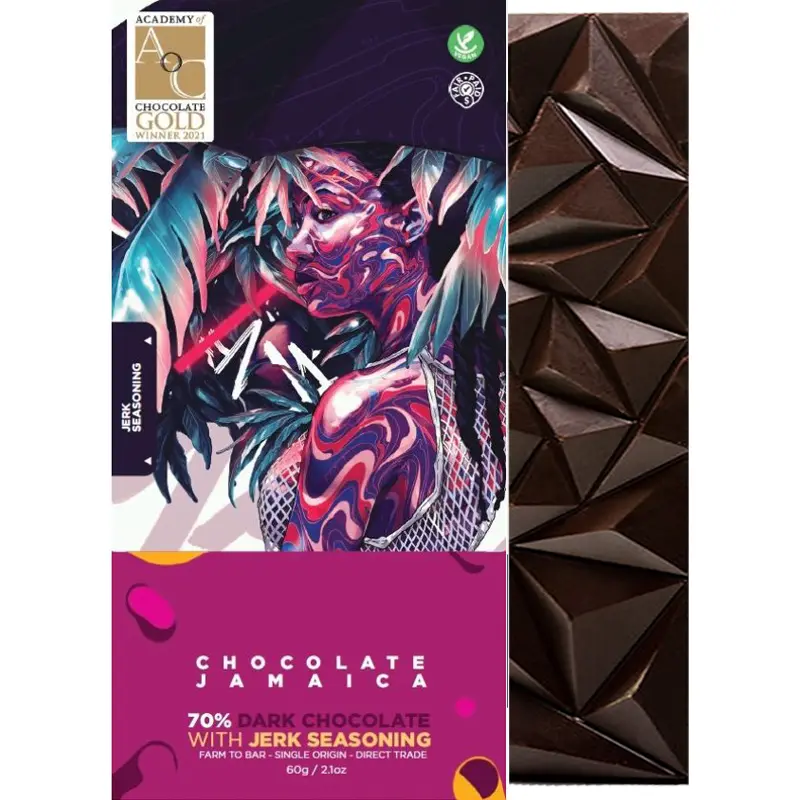 Pure Schokolade mit Jerk gewürzmischung von Pure Chocolate Jamaica