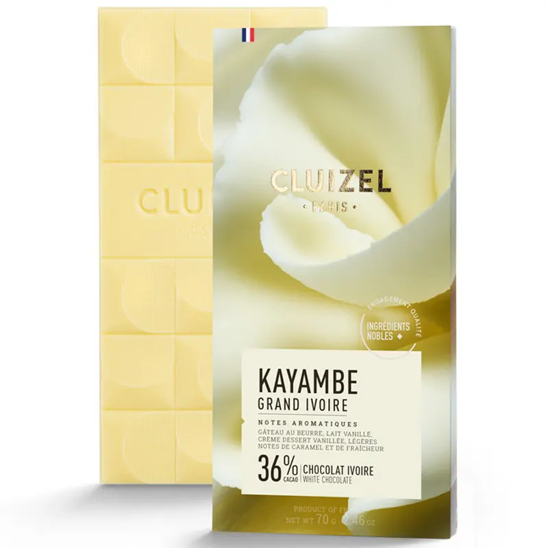 MICHEL CLUIZEL | Weiße Schokolade »Kayambe Ivoire« 36% Weiße Schokolade Grand Ivoire Kayambe von Michel Cluizel