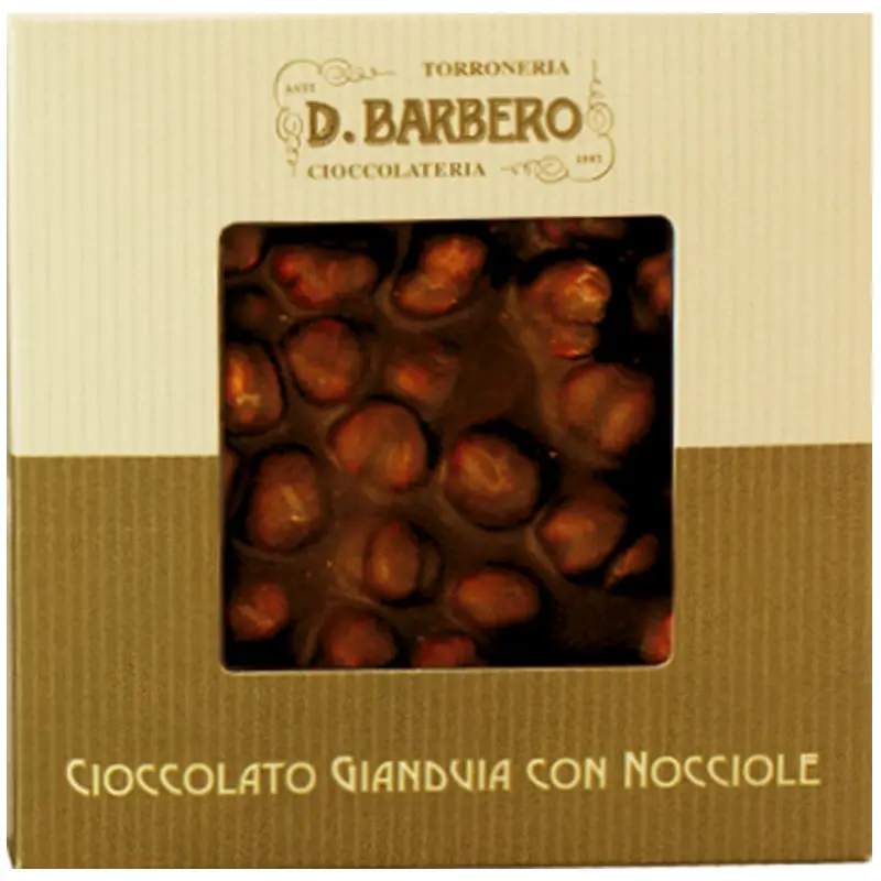 Ganze haselnüsse in Giandujaschokolade von D. Barbero Italien