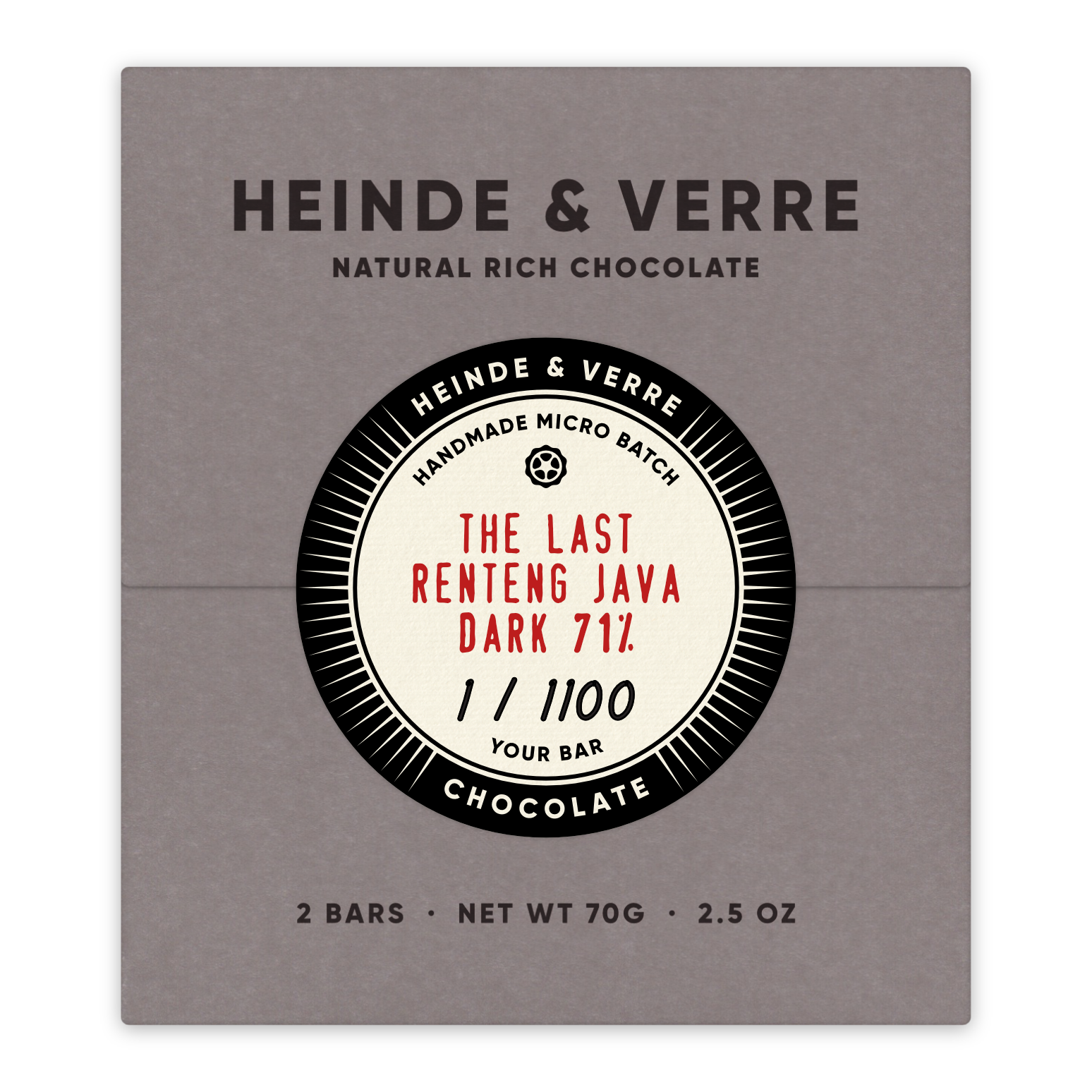 Heinde & Verre ♢ 71% Schokoladen »Piura Peru« Feine-Schokolade