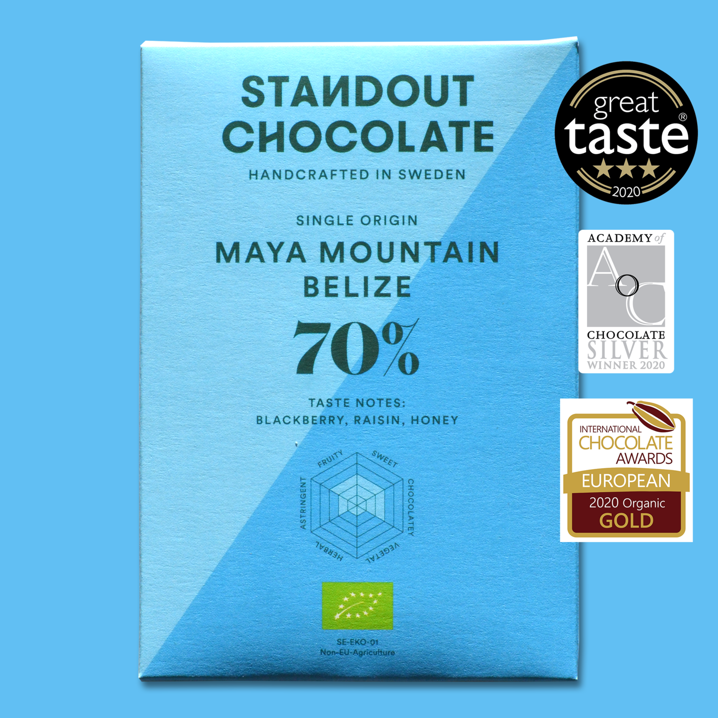 STANDOUT CHOCOLATE | Dunkle Schokolade »Maya Mountain Belize« 70% | 50g